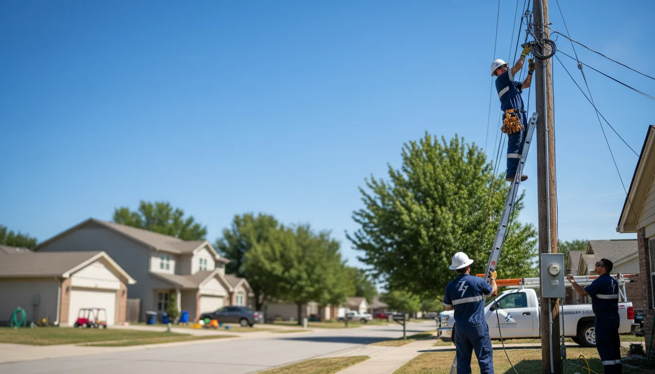 Residential electrician providing installation services in Friend, NE